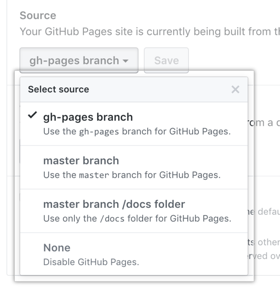 publishing-source-drop-down